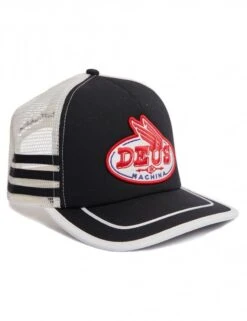Deus Ex Machina Slipstream Trucker Hat – All Black Arched Logo Mesh Snapback