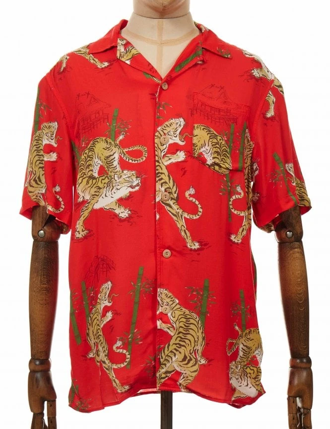 Deus Ex Machina Solstice Shirt - Poppy Red 3 Deus Ex Machina Solstice Shirt - Poppy Red