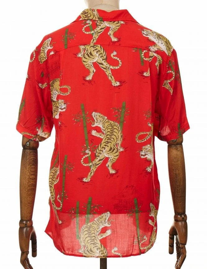 Deus Ex Machina Solstice Shirt - Poppy Red 4 Deus Ex Machina Solstice Shirt - Poppy Red - Image 2