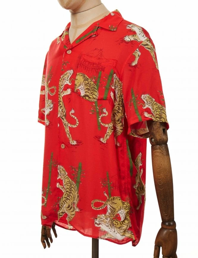 Deus Ex Machina Solstice Shirt - Poppy Red 6 Deus Ex Machina Solstice Shirt - Poppy Red - Image 4