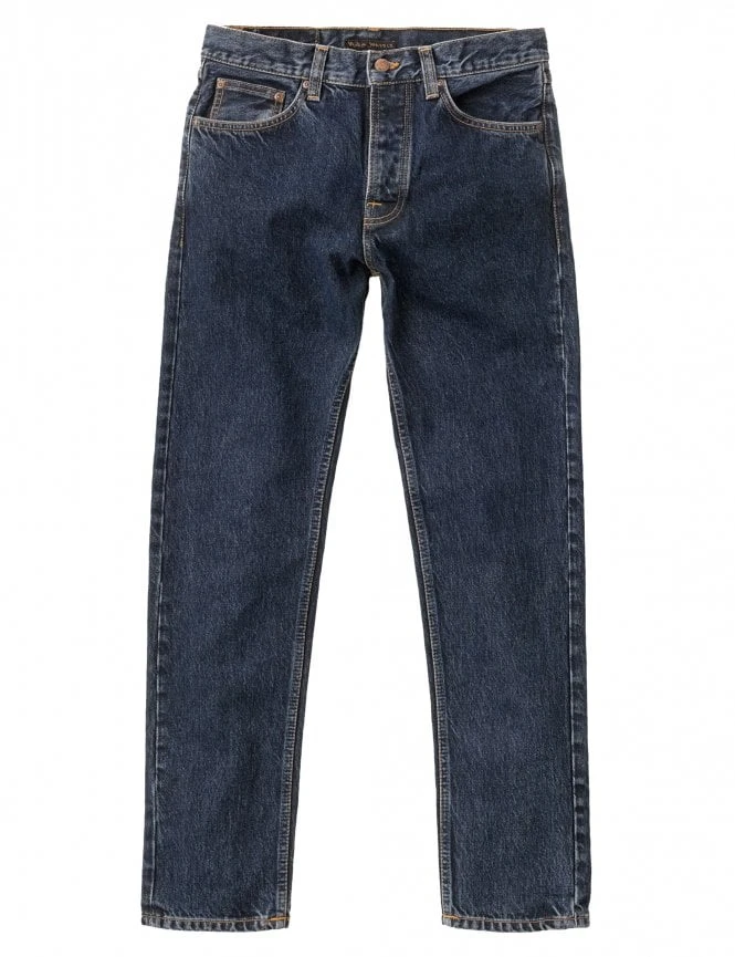 Nudie Jeans Steady Eddie II Jeans - Deep Sea Wash 3 Nudie Jeans Steady Eddie II Jeans - Deep Sea Wash