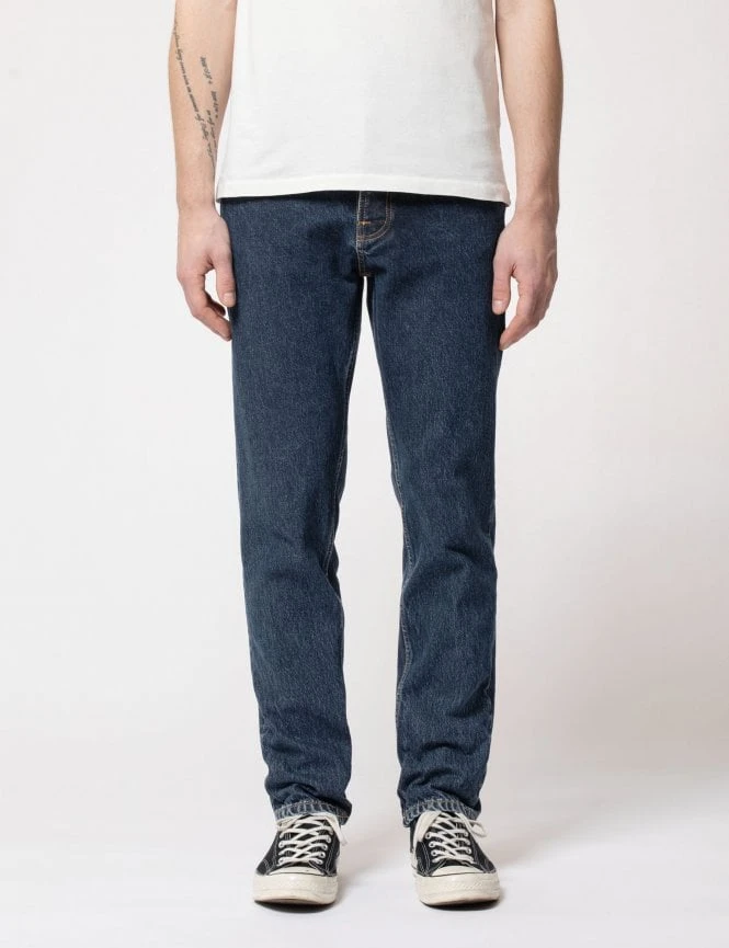 Nudie Jeans Steady Eddie II Jeans - Deep Sea Wash 5 Nudie Jeans Steady Eddie II Jeans - Deep Sea Wash - Image 3