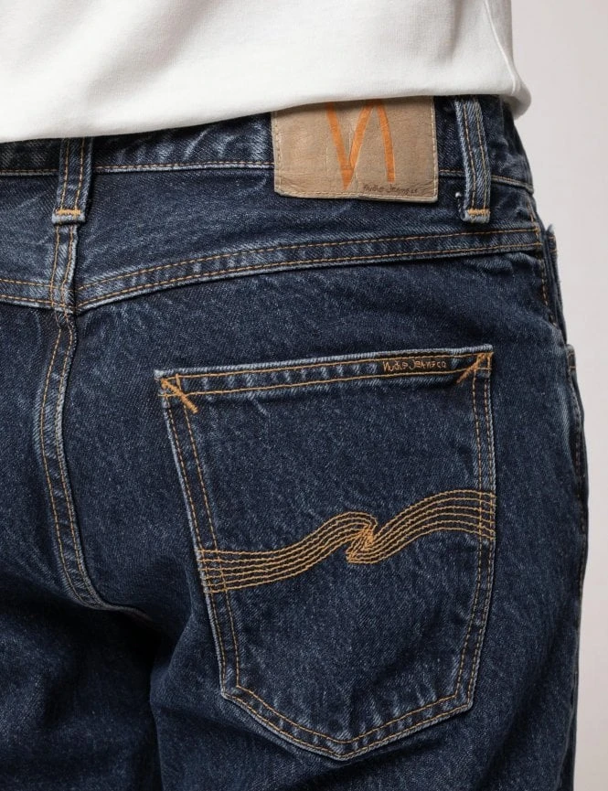 Nudie Jeans Steady Eddie II Jeans - Deep Sea Wash 6 Nudie Jeans Steady Eddie II Jeans - Deep Sea Wash - Image 4