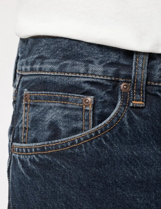 Nudie Jeans Steady Eddie II Jeans - Deep Sea Wash 8 Nudie Jeans Steady Eddie II Jeans - Deep Sea Wash - Image 6