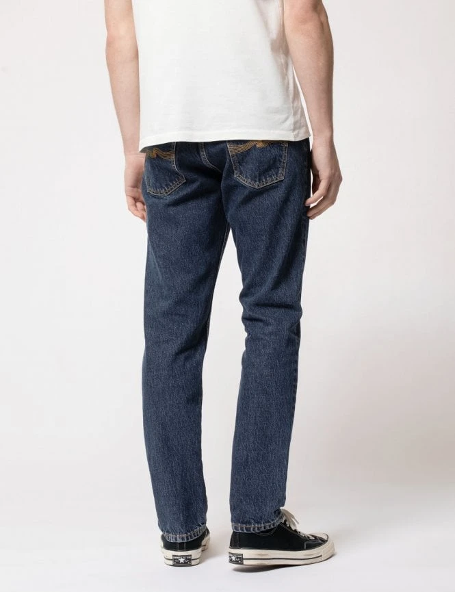 Nudie Jeans Steady Eddie II Jeans - Deep Sea Wash 9 Nudie Jeans Steady Eddie II Jeans - Deep Sea Wash - Image 7