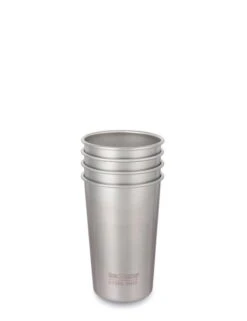 Klean Kanteen Steel Cup 16oz (473ml 4 Pack) - Brushed Stainless Steel