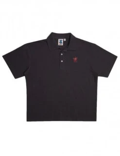 Deus Ex Machina Stokes Record Polo Tee - Anthracite