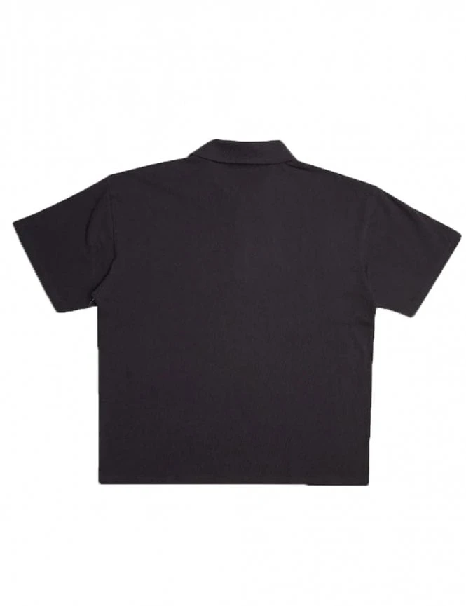 Deus Ex Machina Stokes Record Polo Tee - Anthracite 4 Deus Ex Machina Stokes Record Polo Tee - Anthracite - Image 2