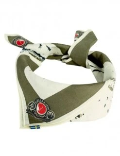 Fjallraven Green Swedish Classic Map Scarf - Organic Cotton Heritage Bandana -Fatbuddha Store swedish classic map scarf green p35601 116698 medium
