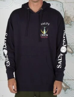 Salty Crew Tailed Hooded Sweat - Navy 8 Salty Crew Tailed Hooded Sweat - Navy -Fatbuddha Store tailed hooded sweat navy p30544 104557 medium