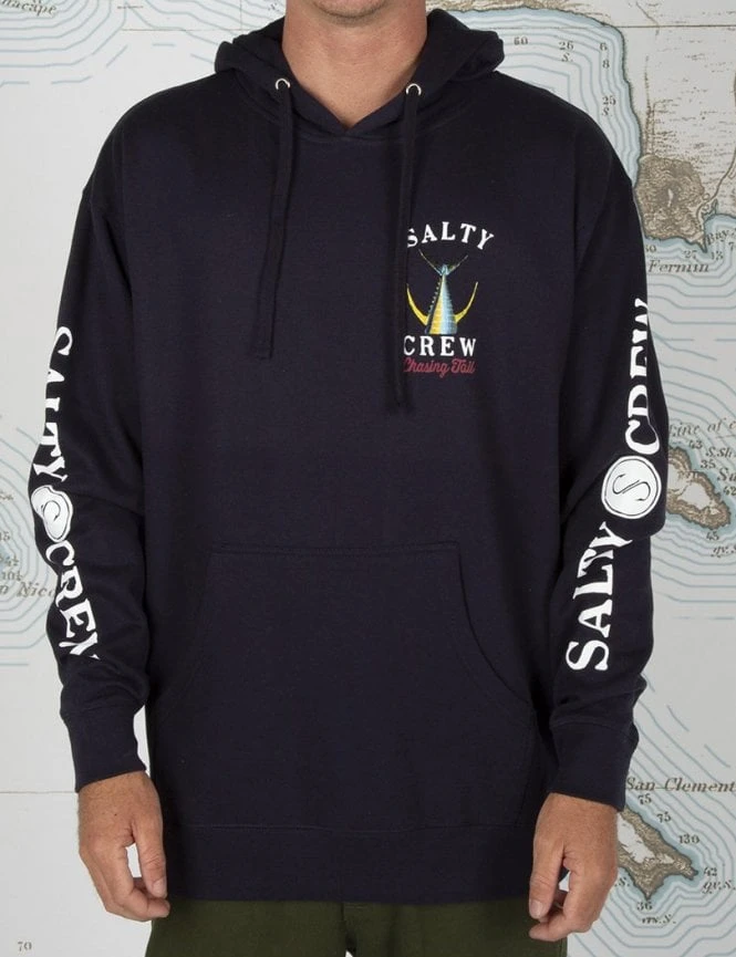 Salty Crew Tailed Hooded Sweat - Navy 5 Salty Crew Tailed Hooded Sweat - Navy - Image 3