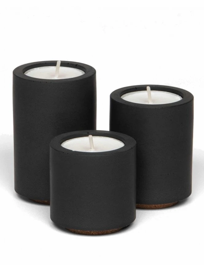 Tealight Trio - Black 3 Tealight Trio - Black