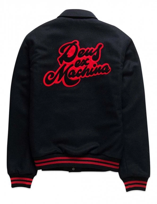 Deus Ex Machina Team Bomber Jacket - Black 3 Deus Ex Machina Team Bomber Jacket - Black