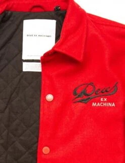 Deus Ex Machina Team Bomber Jacket - Chilli Red -Fatbuddha Store team bomber jacket chilli red p30065 116367 medium