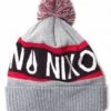 Nixon Teamster Pom Beanie Hat - Heather Grey with Red and Navy Stripes 2 Nixon Teamster Pom Beanie Hat - Heather Grey with Red and Navy Stripes -Fatbuddha Store teamster pom beanie hat heather grey red p30392 104125 medium