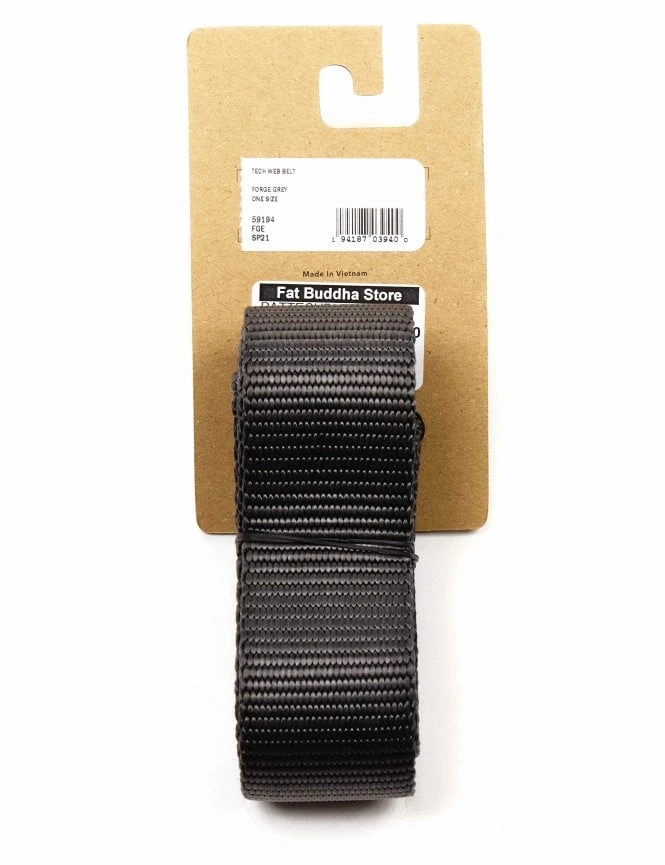 Patagonia Tech Belt - Forge Grey | Durable Technical Webbing Belt 4 Patagonia Tech Belt - Forge Grey | Durable Technical Webbing Belt - Image 2