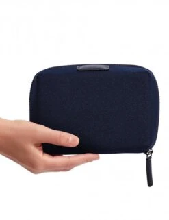 Bellroy Tech Kit Compact - Navy Blue Minimalist Tech & Cable Organizer Pouch -Fatbuddha Store tech kit compact navy p32757 110986 medium