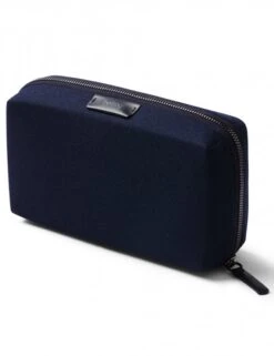 Bellroy Navy Blue Water-Resistant - Premium Leather Detail Tech Kit Organizer