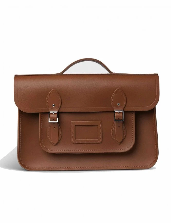 The Cambridge Satchel Co. 15'' Batchel - Vintage Tan Leather Laptop Briefcase 3 The Cambridge Satchel Co. 15'' Batchel - Vintage Tan Leather Laptop Briefcase