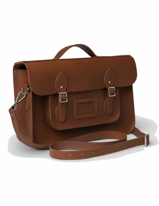 The Cambridge Satchel Co. 15'' Batchel - Vintage Tan Leather Laptop Briefcase 4 The Cambridge Satchel Co. 15'' Batchel - Vintage Tan Leather Laptop Briefcase - Image 2