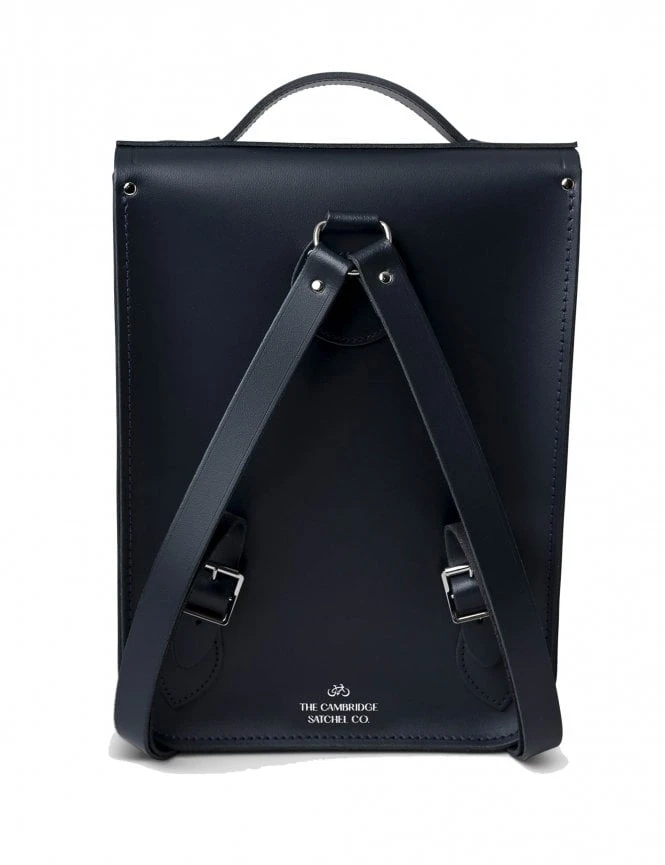 The Cambridge Satchel Company Navy Portrait Backpack - Handcrafted Vertical Leather Satchel 4 The Cambridge Satchel Company Navy Portrait Backpack - Handcrafted Vertical Leather Satchel - Image 2
