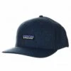Patagonia Tin Shed Hat - Stone Blue P-6 Logo Hemp Blend Curved Bill Cap -Fatbuddha Store tin shed hat p6 logo stone blue p29059 100298 medium