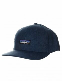 Patagonia Tin Shed Hat - Stone Blue P-6 Logo Hemp Blend Curved Bill Cap