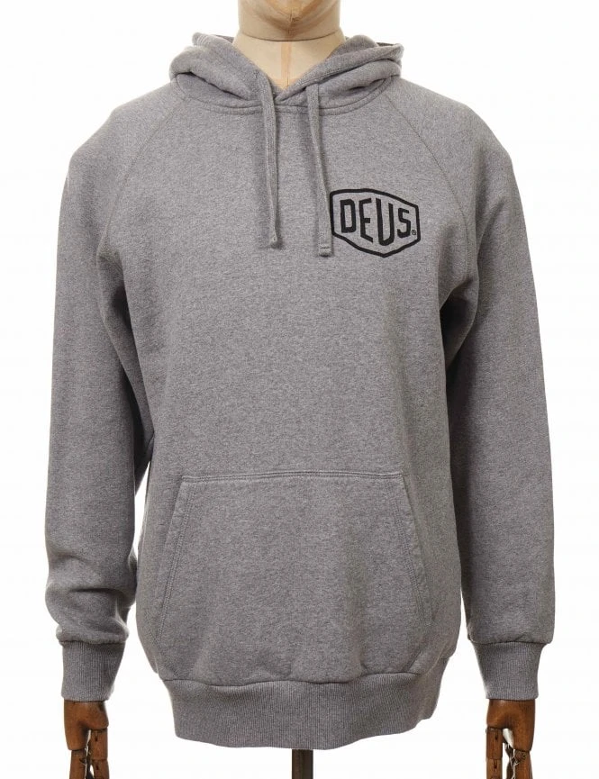 Deus Ex Machina Tokyo Address Hooded Sweat - Grey Heather 5 Deus Ex Machina Tokyo Address Hooded Sweat - Grey Heather - Image 3