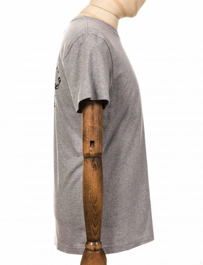 Deus Ex Machina Tokyo Address Pocket Tee - Grey Heather 7 Deus Ex Machina Tokyo Address Pocket Tee - Grey Heather - Image 5