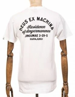 Deus Ex Machina Tokyo Address Pocket Tee - White
