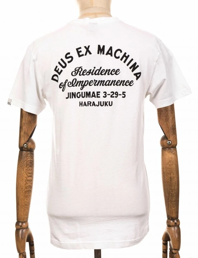 Deus Ex Machina Tokyo Address Pocket Tee - White 3 Deus Ex Machina Tokyo Address Pocket Tee - White