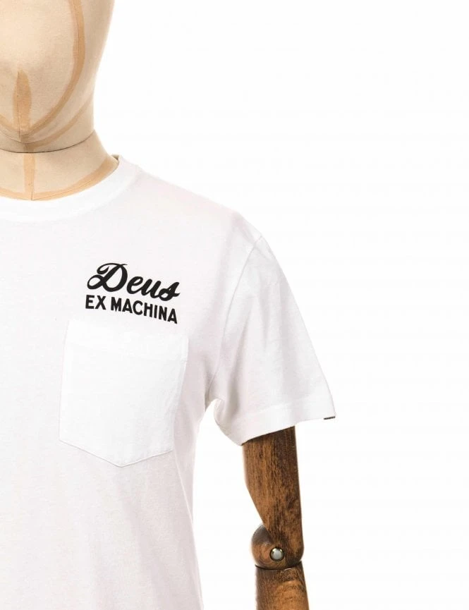 Deus Ex Machina Tokyo Address Pocket Tee - White 4 Deus Ex Machina Tokyo Address Pocket Tee - White - Image 2