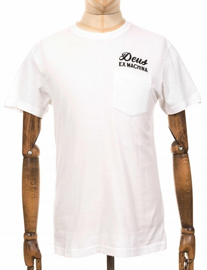Deus Ex Machina Tokyo Address Pocket Tee - White 5 Deus Ex Machina Tokyo Address Pocket Tee - White - Image 3