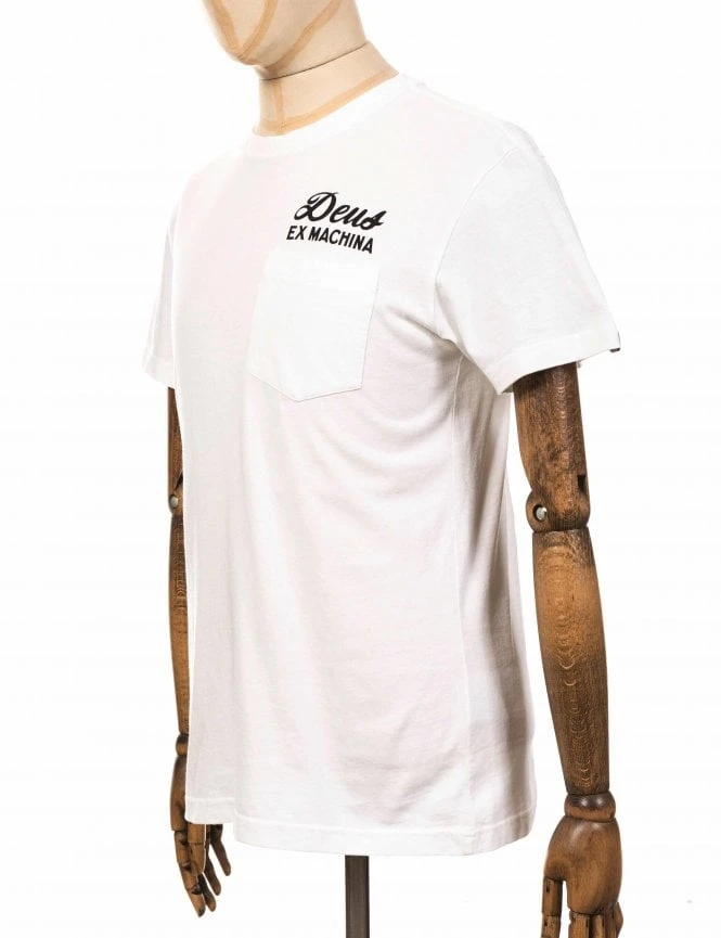 Deus Ex Machina Tokyo Address Pocket Tee - White 6 Deus Ex Machina Tokyo Address Pocket Tee - White - Image 4