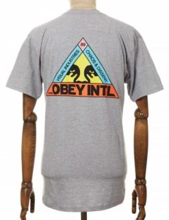 Obey Clothing Trinity Tee - Grey Heather