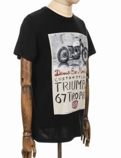 Deus Ex Machina Triumph Trophy Tee - Black -Fatbuddha Store triumph trophy tee black p16349 65151 medium