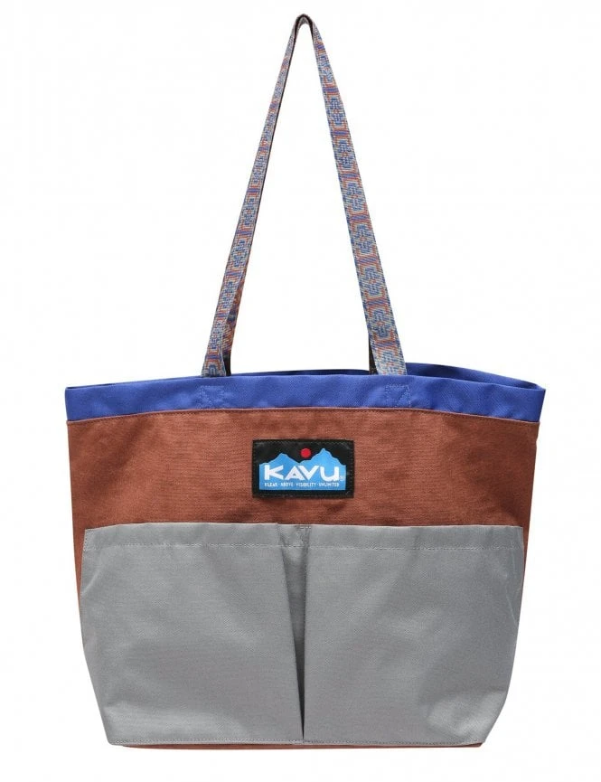 KAVU Twin Falls Tote in Sepia Sky – Mountain Landscape Canvas Shoulder Bag 3 KAVU Twin Falls Tote in Sepia Sky – Mountain Landscape Canvas Shoulder Bag