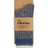 Penfield Two Colour Twist Hiking Socks (2-Pack) - Navy Blazer Marl -Fatbuddha Store two colour twist hiking socks navy blazer p33082 116290 medium
