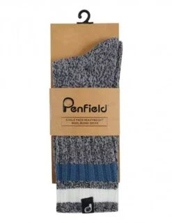 Penfield Two Colour Twist Hiking Socks (2-Pack) - Navy Blazer Marl