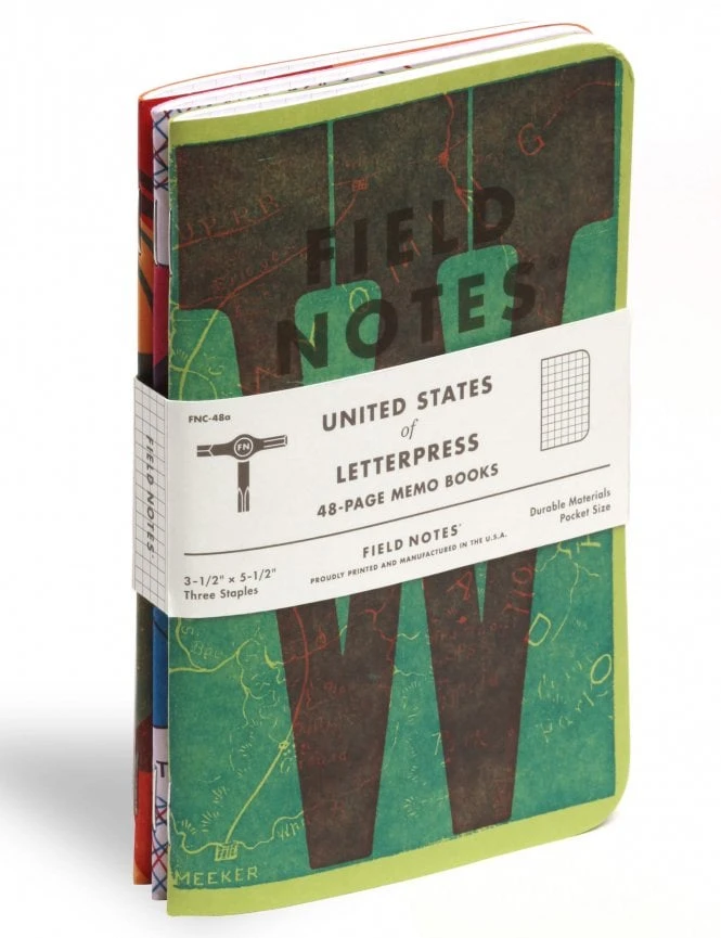 United States Of Letterpress Memo Book - Pack A 5 United States Of Letterpress Memo Book - Pack A - Image 3