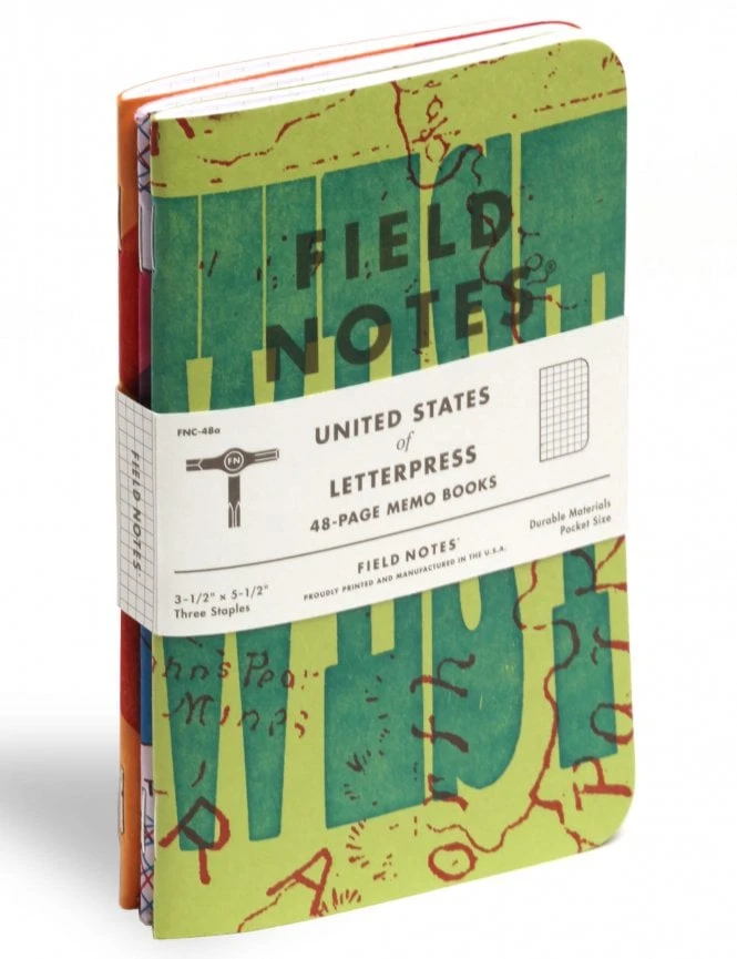 United States Of Letterpress Memo Book - Pack A 6 United States Of Letterpress Memo Book - Pack A - Image 4