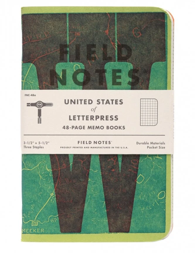 United States Of Letterpress Memo Book - Pack A 8 United States Of Letterpress Memo Book - Pack A - Image 6