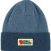 Fjallraven Vardag Classic Beanie Hat - Indigo Blue & Dawn Blue 1960 Logo Cuffed Knit Hat -Fatbuddha Store vardag classic beanie hat indigo blue dawn blue p36794 123773 medium
