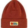 Fjallraven Vardag Classic Beanie - Terracotta Brown Recycled Polyester Knitted Hat -Fatbuddha Store vardag classic beanie hat terracotta brown p33175 112584 medium