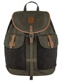 Fjallraven Varmland 35L Rucksack - Dark Olive-Brown G-1000 & Recycled Wool Hunting Backpack