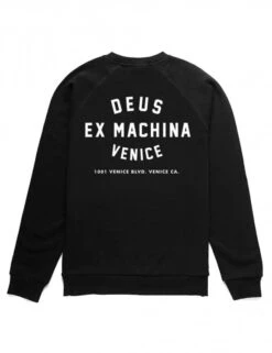 Deus Ex Machina Venice Address Crew Sweat - Black