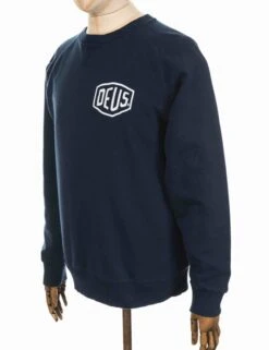 Deus Ex Machina Venice Address Crew Sweat - Navy -Fatbuddha Store venice address crew sweat navy p16400 65353 medium