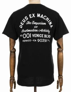 Deus Ex Machina Venice Address Pocket Tee - Black
