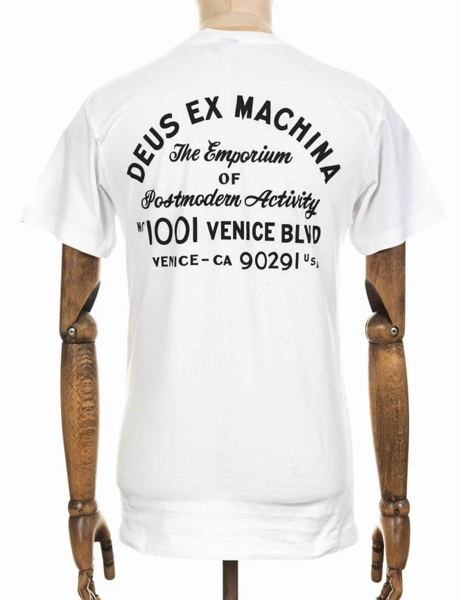 Deus Ex Machina Venice Address Pocket Tee - White 3 Deus Ex Machina Venice Address Pocket Tee - White