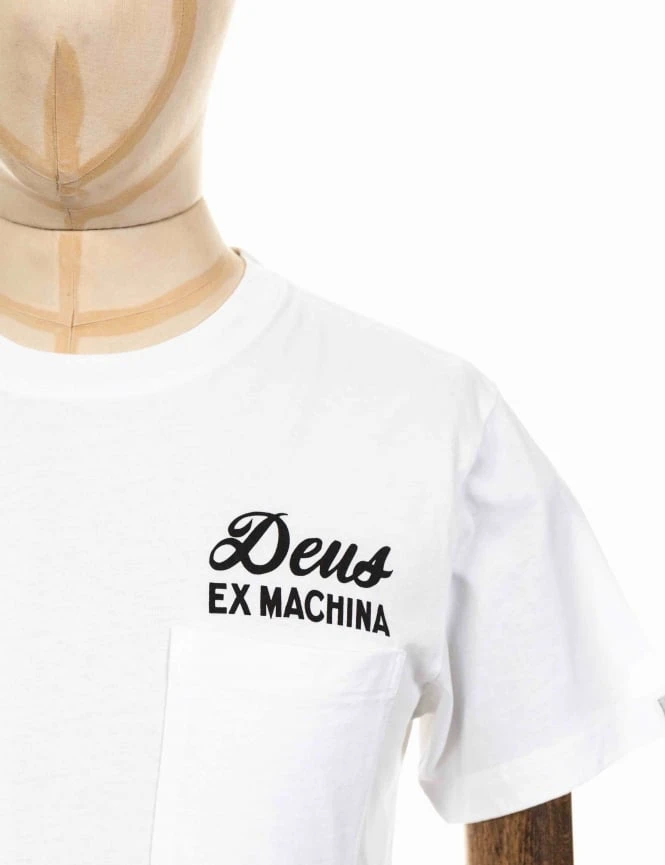 Deus Ex Machina Venice Address Pocket Tee - White 4 Deus Ex Machina Venice Address Pocket Tee - White - Image 2